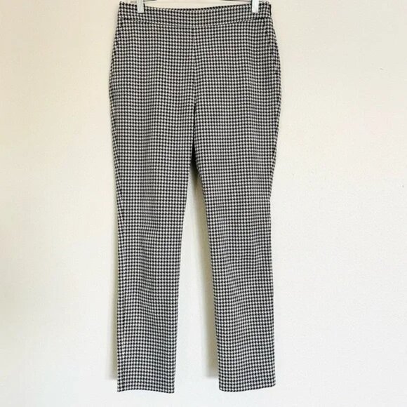 Sezane Clara Trousers High Waist Pants Houndstooth Size 40 - Picture 9 of 9